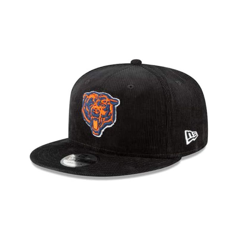 NFL Chicago Bears Corduroy 9Fifty Snapback (LUQ9738) - Black New Era Caps